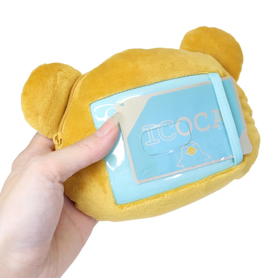 リラックマ 定期入れ＆小銭入れ リール付きフェイスパスケース サンエックス ICカードケース 小物入れ キャラクター グッズ シネマコレクション