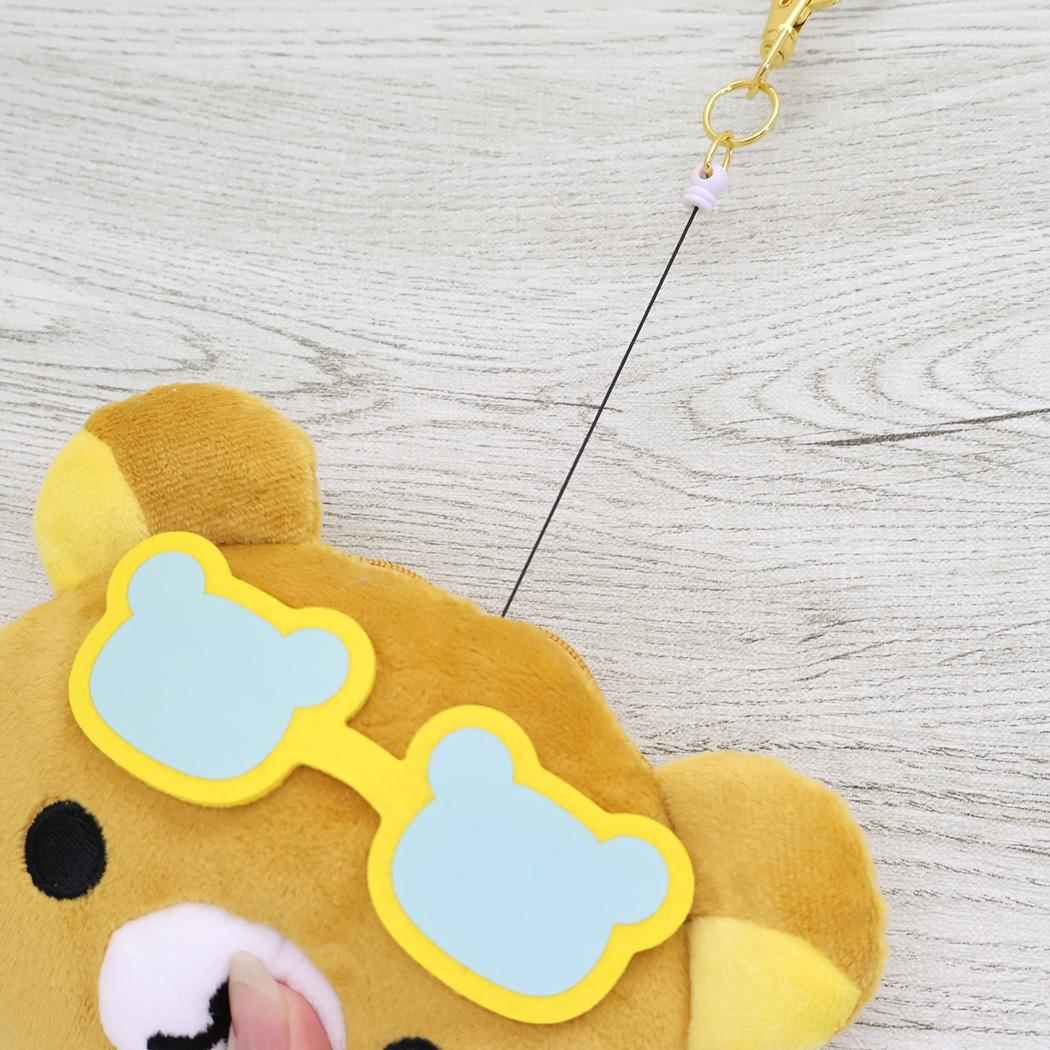 リラックマ 定期入れ＆小銭入れ リール付きフェイスパスケース サンエックス ICカードケース 小物入れ キャラクター グッズ シネマコレクション