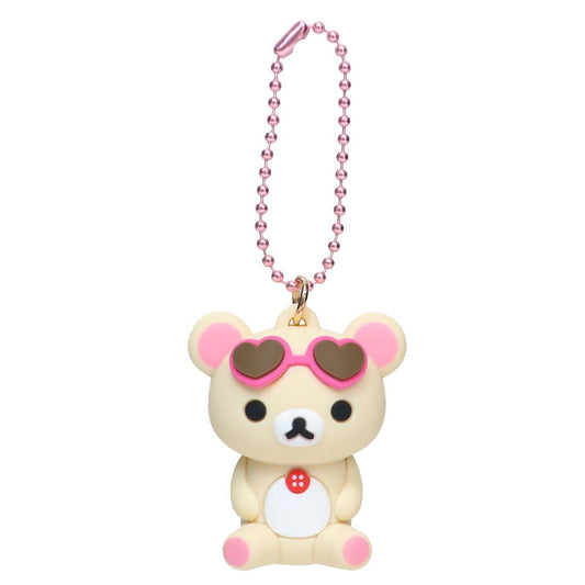リラックマ キーホルダー PVCマスコット コリラックマ サンエックス プレゼント かわいい ボールチェーン キャラクター グッズ メール便可 シネマコレクション