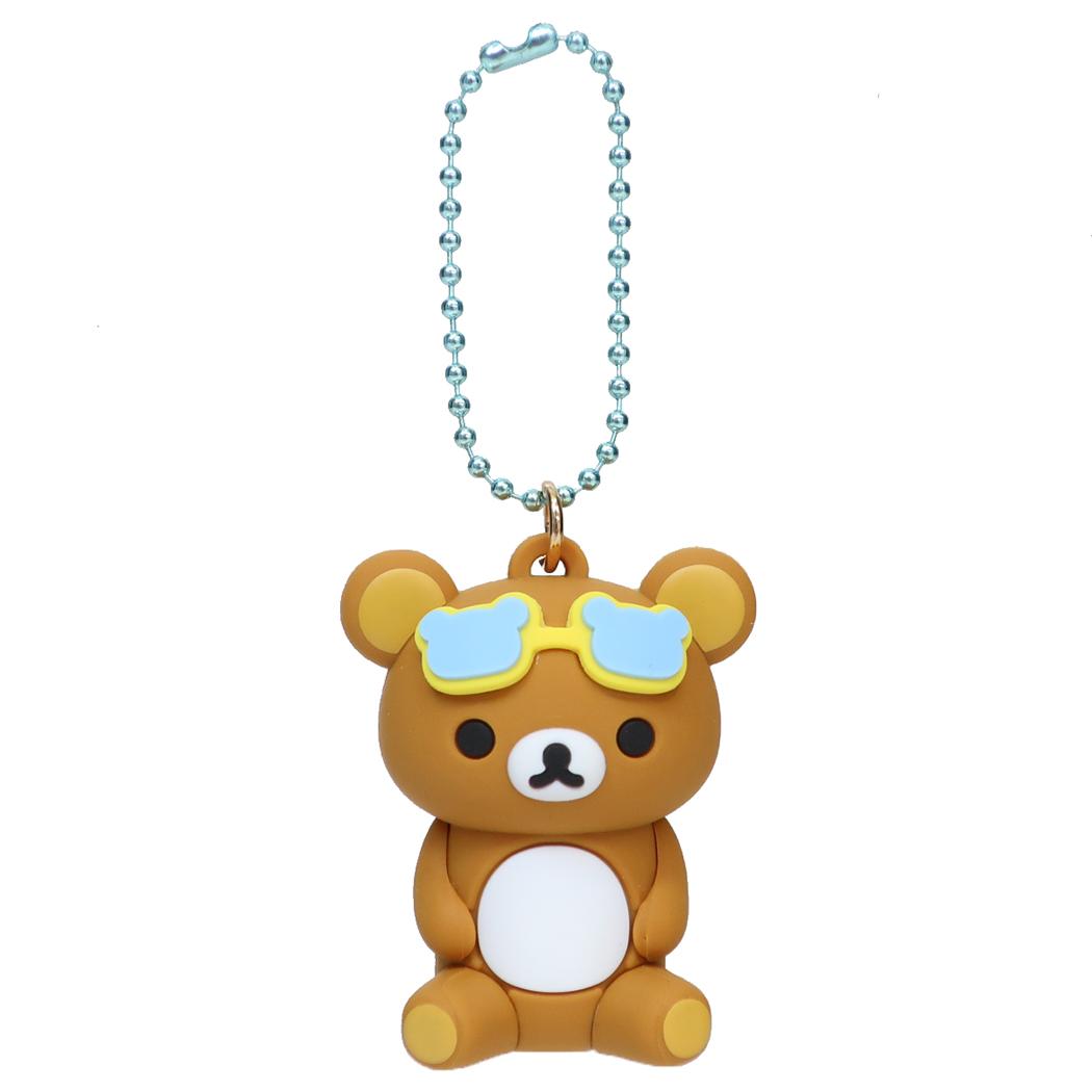 リラックマ キーホルダー PVCマスコット サンエックス プレゼント かわいい ボールチェーン キャラクター グッズ メール便可 シネマコレクション