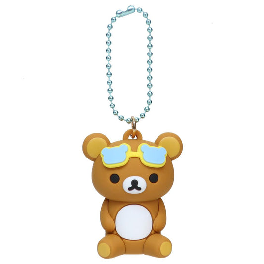 リラックマ キーホルダー PVCマスコット サンエックス プレゼント かわいい ボールチェーン キャラクター グッズ メール便可 シネマコレクション