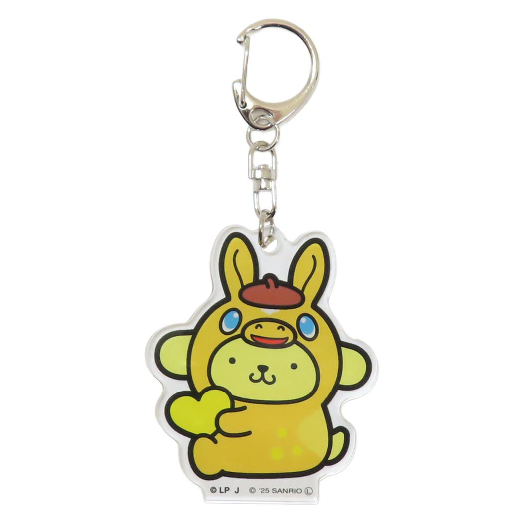 アクリルキーホルダー キーリング ロディxサンリオキャラクターズ ポムポムプリン ケイカンパニー コレクション雑貨 メール便可
