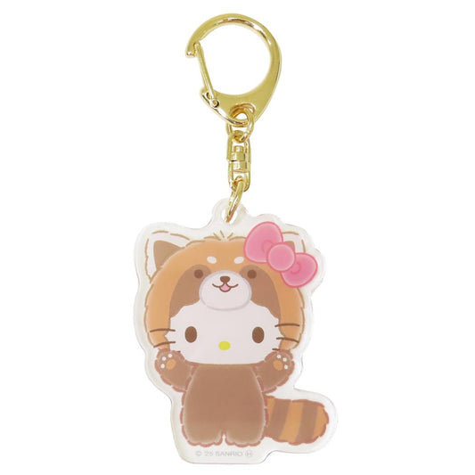 アクリルキーホルダー キーリング ハローキティ レッサーパンダ バンザイシリーズ サンリオ かわいい メール便可