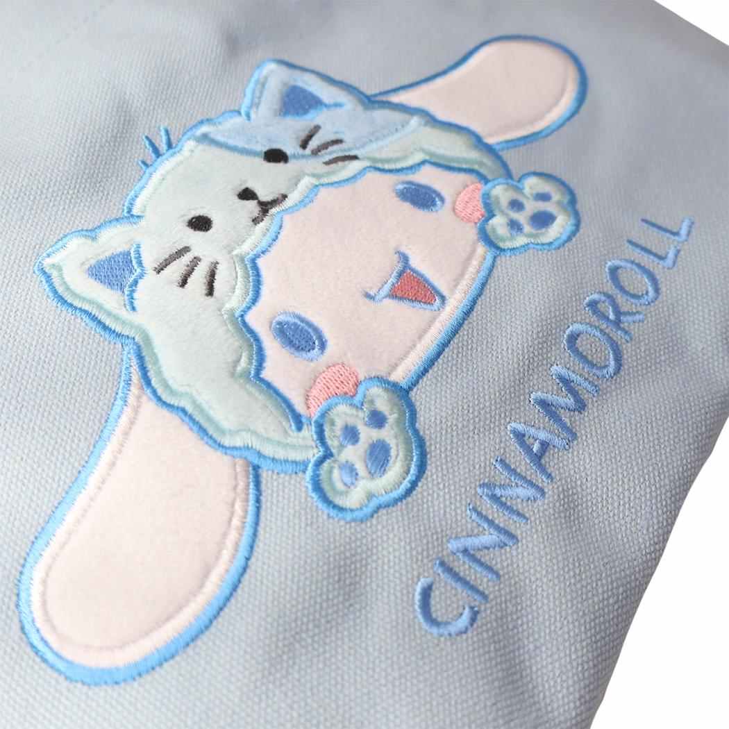 帆布ミニトート ランチバッグ シナモロール バンザイシリーズ ネコ サンリオ お弁当かばん メール便可
