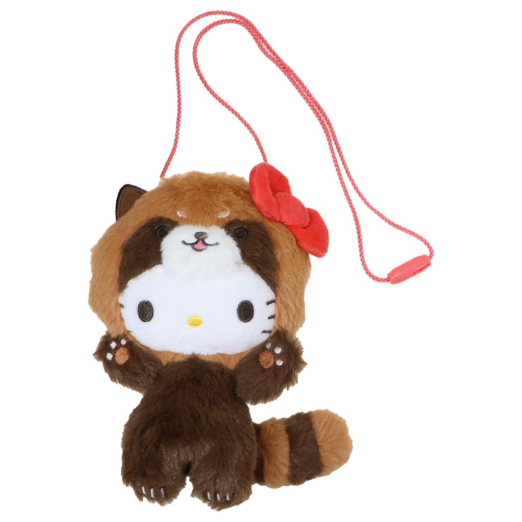 ぬいぐるみネックポーチ ポシェット ハローキティ バンザイシリーズ レッサーパンダ サンリオ プレゼント