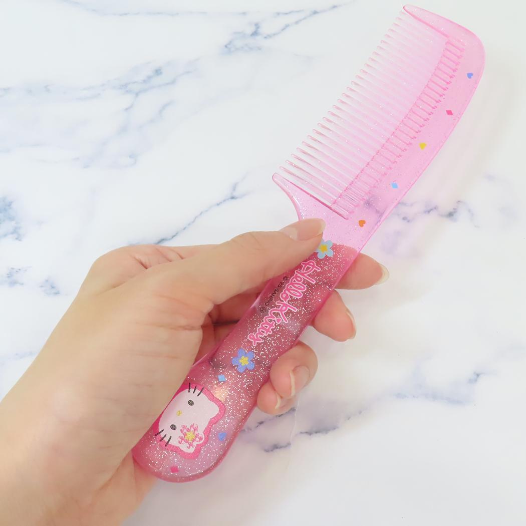 ラメ入りコーム くし ハローキティ カオハナ サンリオ ヘアブラシ メール便可