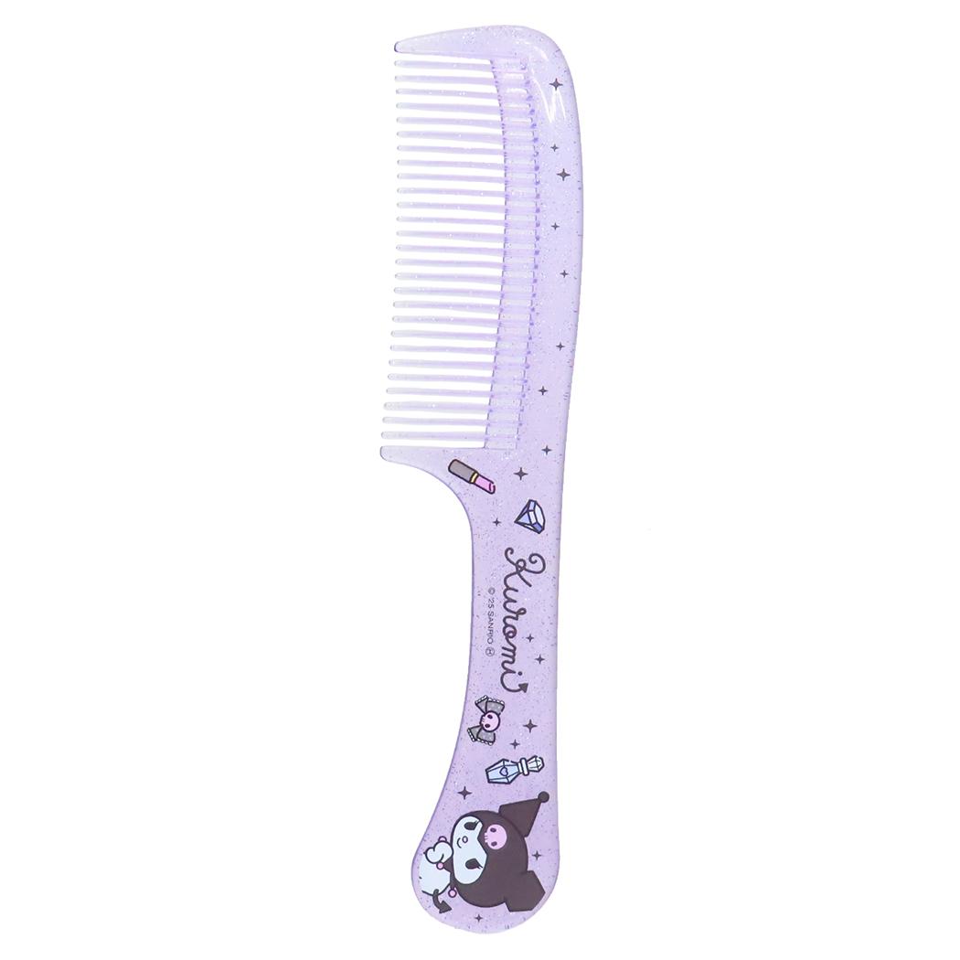 ラメ入りコーム くし クロミ パープル サンリオ ヘアブラシ メール便可