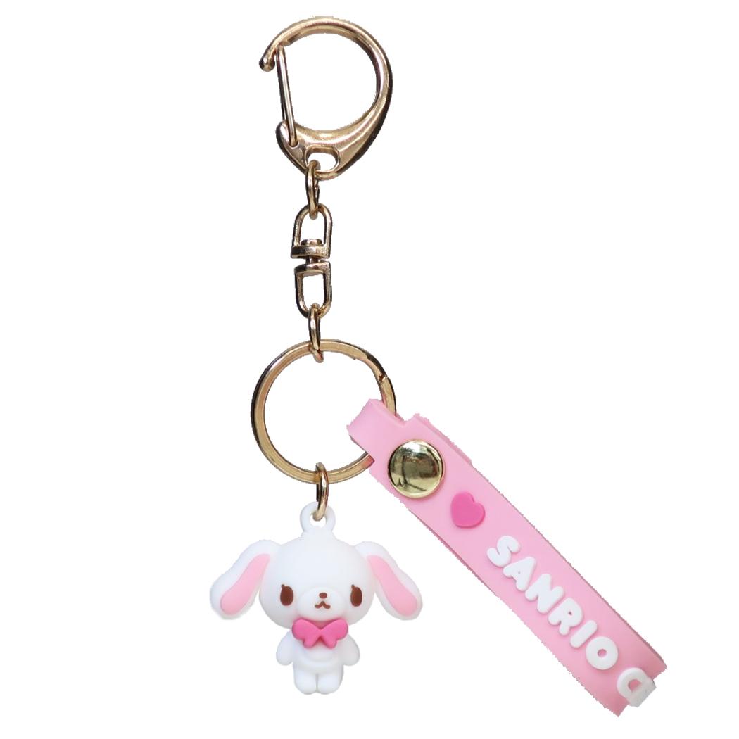 サンリオキャラクターズ キーリング マスコット付きキーホルダー しろうさ/シュガーバニーズ Sanrio