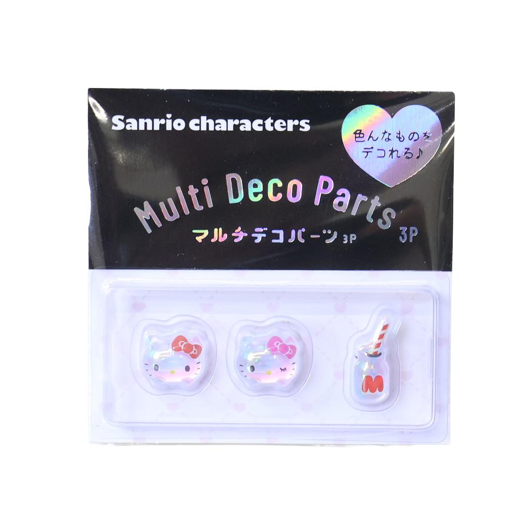 サンリオキャラクターズ ネイルパーツ マルチデコパーツ 3P ハローキティ Sanrio