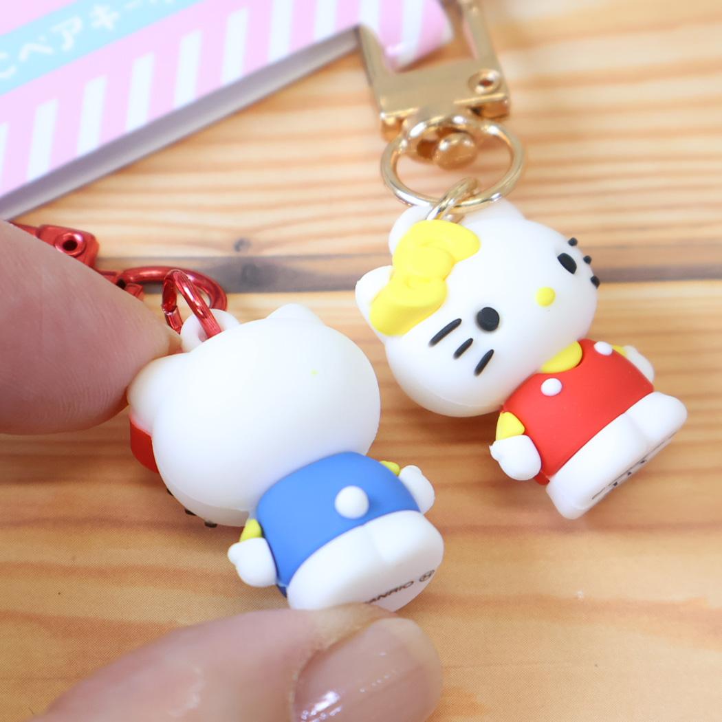 サンリオキャラクターズ キーリング PVCペアキーホルダー キティ ミミィ Sanrio