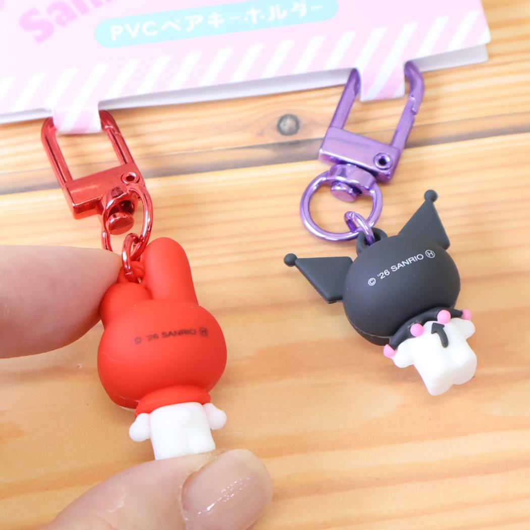 サンリオキャラクターズ キーリング PVCペアキーホルダー マイメロディ クロミ Sanrio