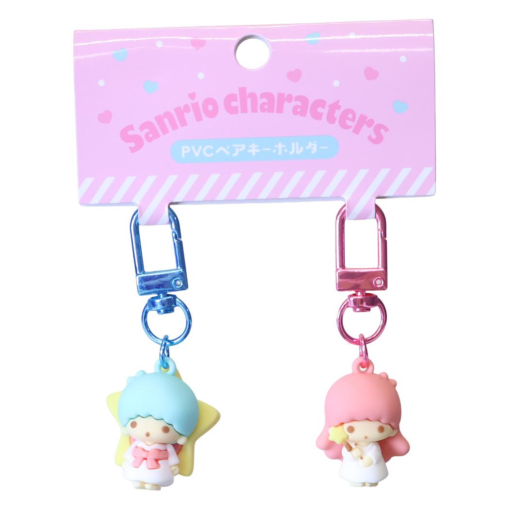 サンリオキャラクターズ キーリング PVCペアキーホルダー リトルツインスターズ キキ ララ Sanrio