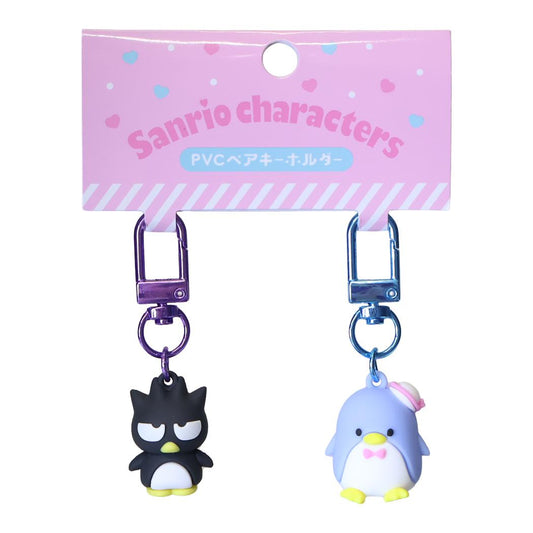 サンリオキャラクターズ キーリング PVCペアキーホルダー タキシードサム バッドばつ丸 Sanrio