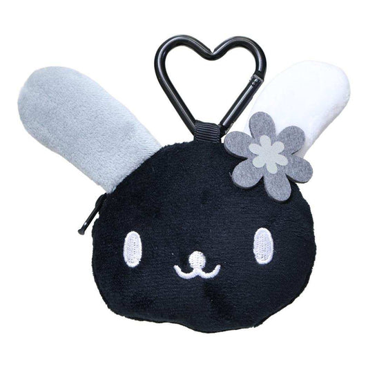 ウサハナ コインケース 小銭入れ モノクロシリーズ サンリオ ぬいぐるみミニポーチ キャラクター グッズ シネマコレクション