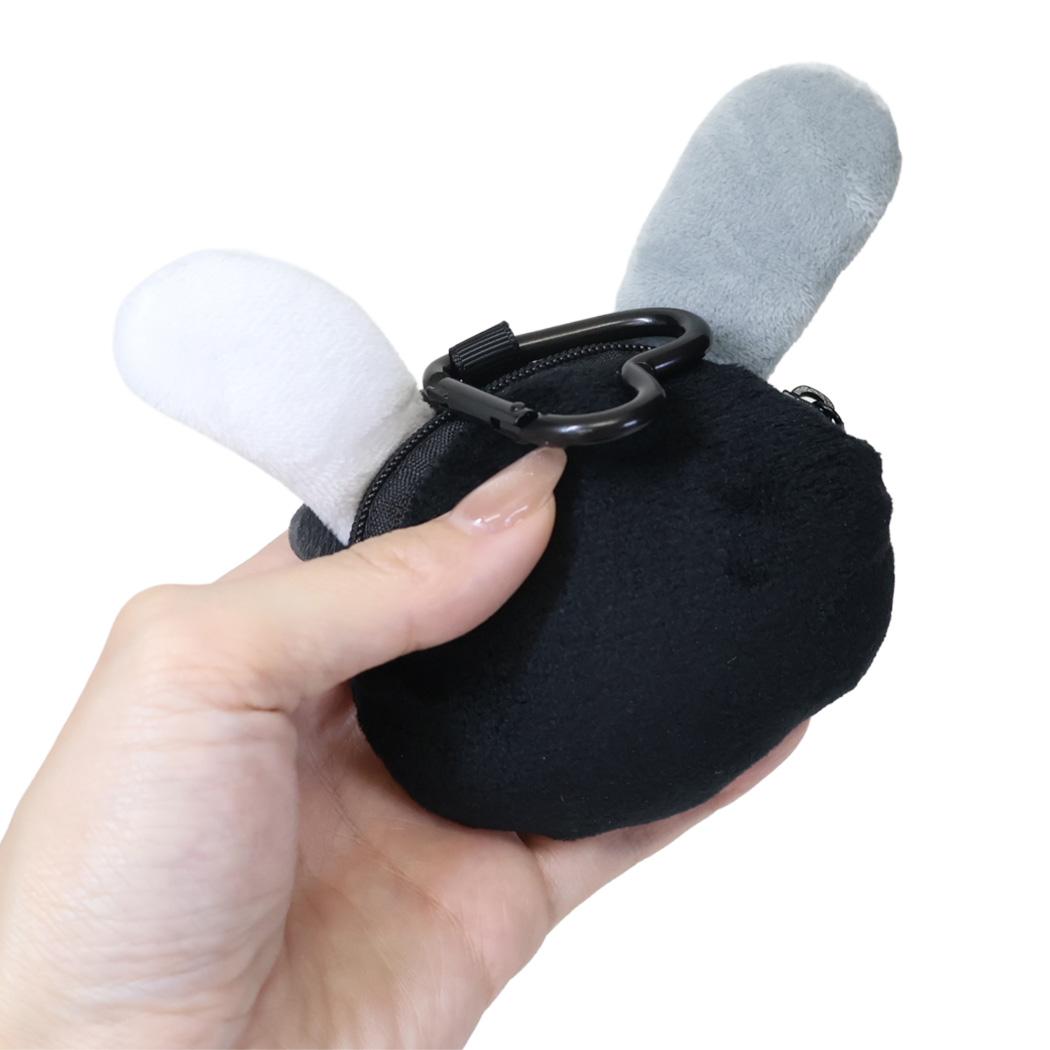 ウサハナ コインケース 小銭入れ モノクロシリーズ サンリオ ぬいぐるみミニポーチ キャラクター グッズ シネマコレクション