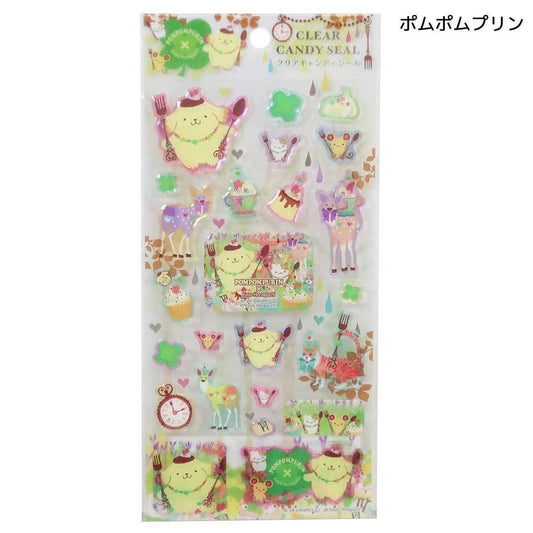 サンリオ シールシート クリアキャンディシール ポムポムプリン sanrio