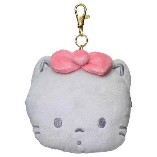 リール付きフェイスパスケース 定期入れ ニャニィニュニェニョン サンリオ ぬいぐるみ小銭入れ 小物入れ