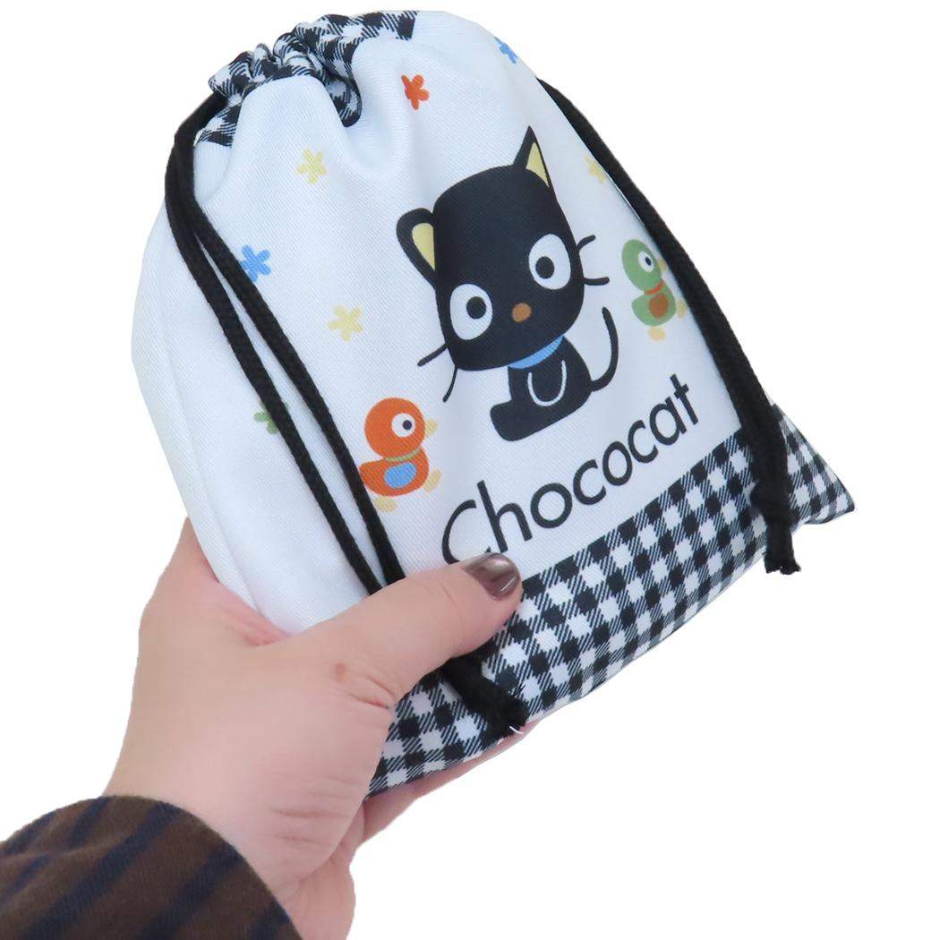 きんちゃくポーチ 巾着袋 チョコキャット サンリオ 新学期準備雑貨 小物入れ メール便可