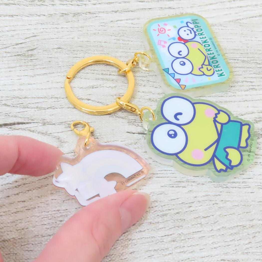 3連アクリルキーホルダー キーリング けろけろけろっぴ 胸キュンメモリーズ サンリオ 3チャーム アクキー メール便可