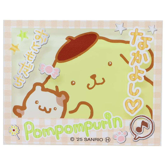 ダイカットアクリルマグネット 磁石 ポムポムプリン 胸キュンメモリーズ サンリオ 事務用品 プチギフト メール便可