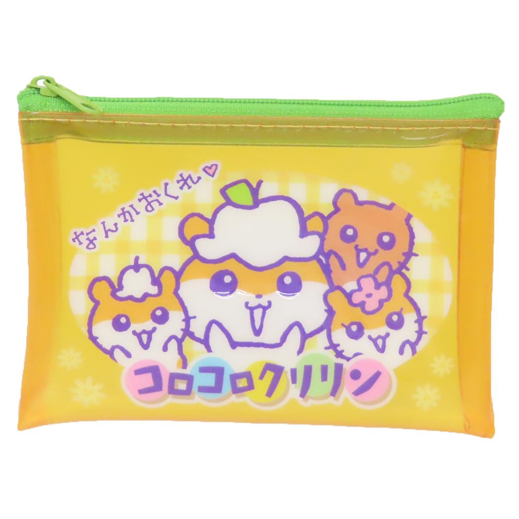 クリアフラットポーチ S ミニポーチ コロコロクリリン 胸キュンメモリーズ サンリオ コスメポーチ 小物入れ メール便可