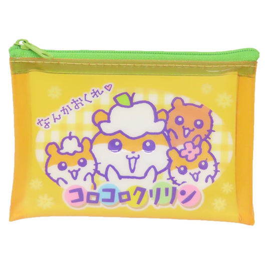 クリアフラットポーチ S ミニポーチ コロコロクリリン 胸キュンメモリーズ サンリオ コスメポーチ 小物入れ メール便可