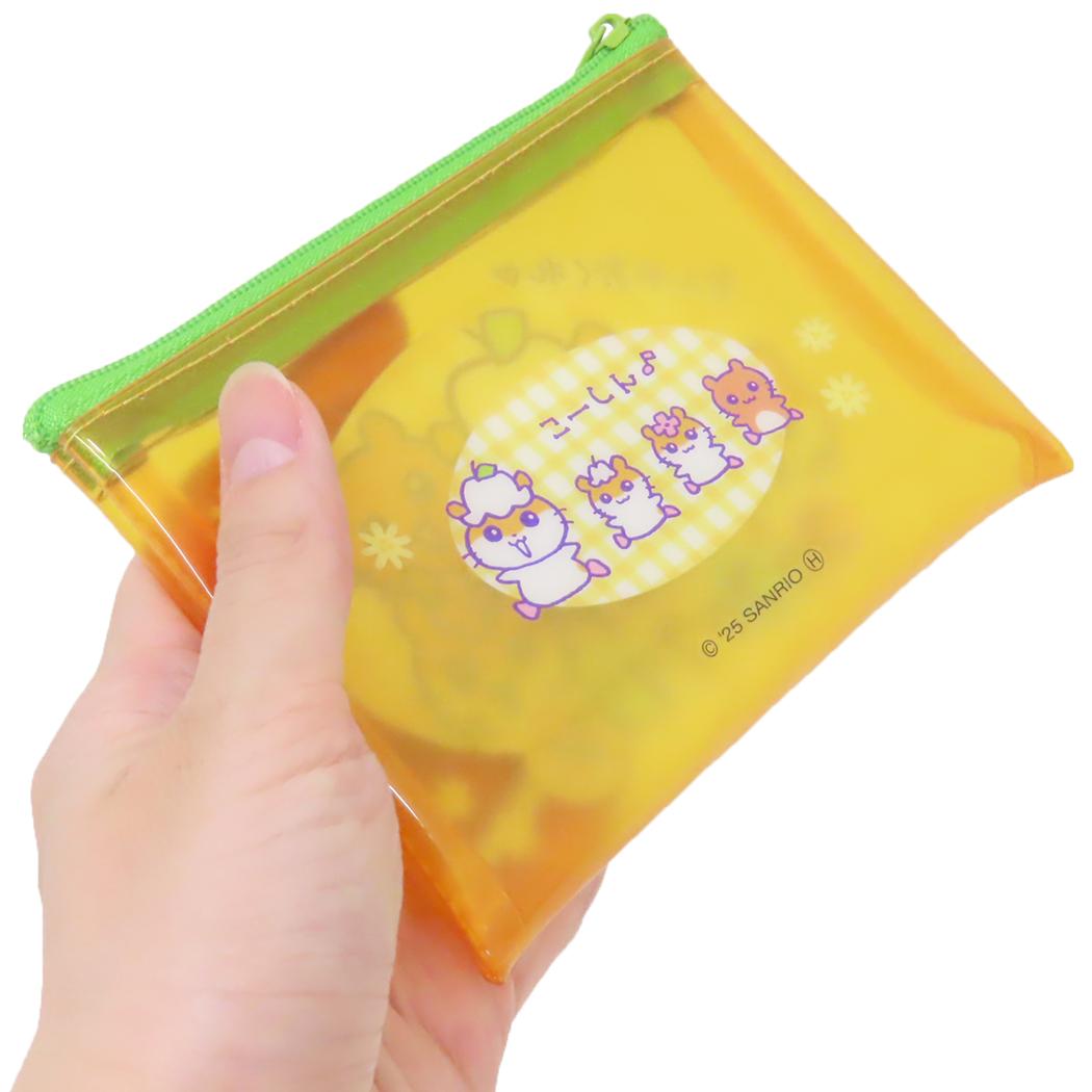 クリアフラットポーチ S ミニポーチ コロコロクリリン 胸キュンメモリーズ サンリオ コスメポーチ 小物入れ メール便可