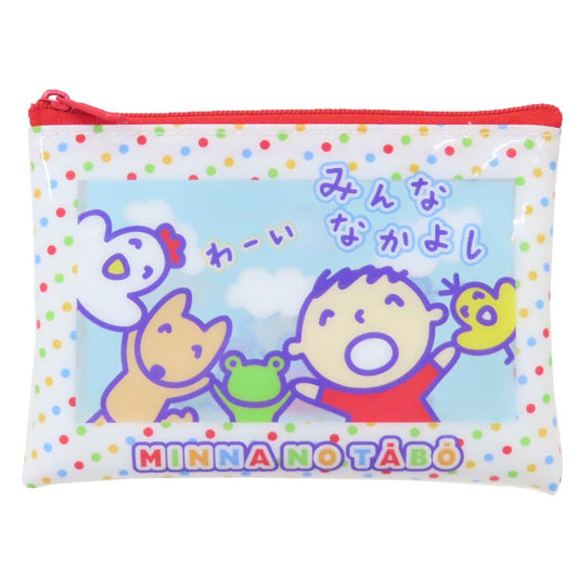 クリアフラットポーチ S ミニポーチ みんなのたあ坊 胸キュンメモリーズ サンリオ コスメポーチ 小物入れ メール便可