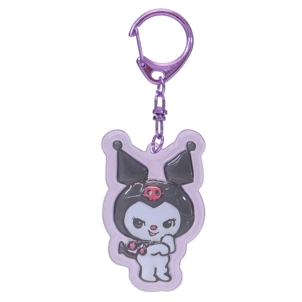 ぷっくりったいキーホルダー キーリング スイマーxサンリオキャラクターズ クロミ SWIMMER ケイカンパニー プレゼント メール便可