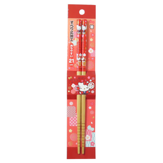 箸 21cm おはし ハローキティ レッド 和雑貨シリーズ サンリオ ケイカンパニー お箸 チョップスティック メール便可
