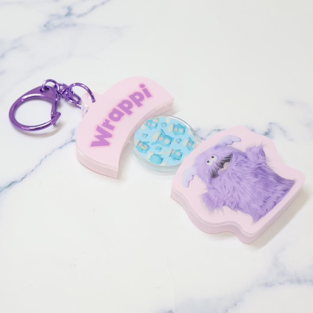 パカッとアクリルキーホルダー キーリング ホイッピ＆ラッピ ラッピ アクキー メール便可