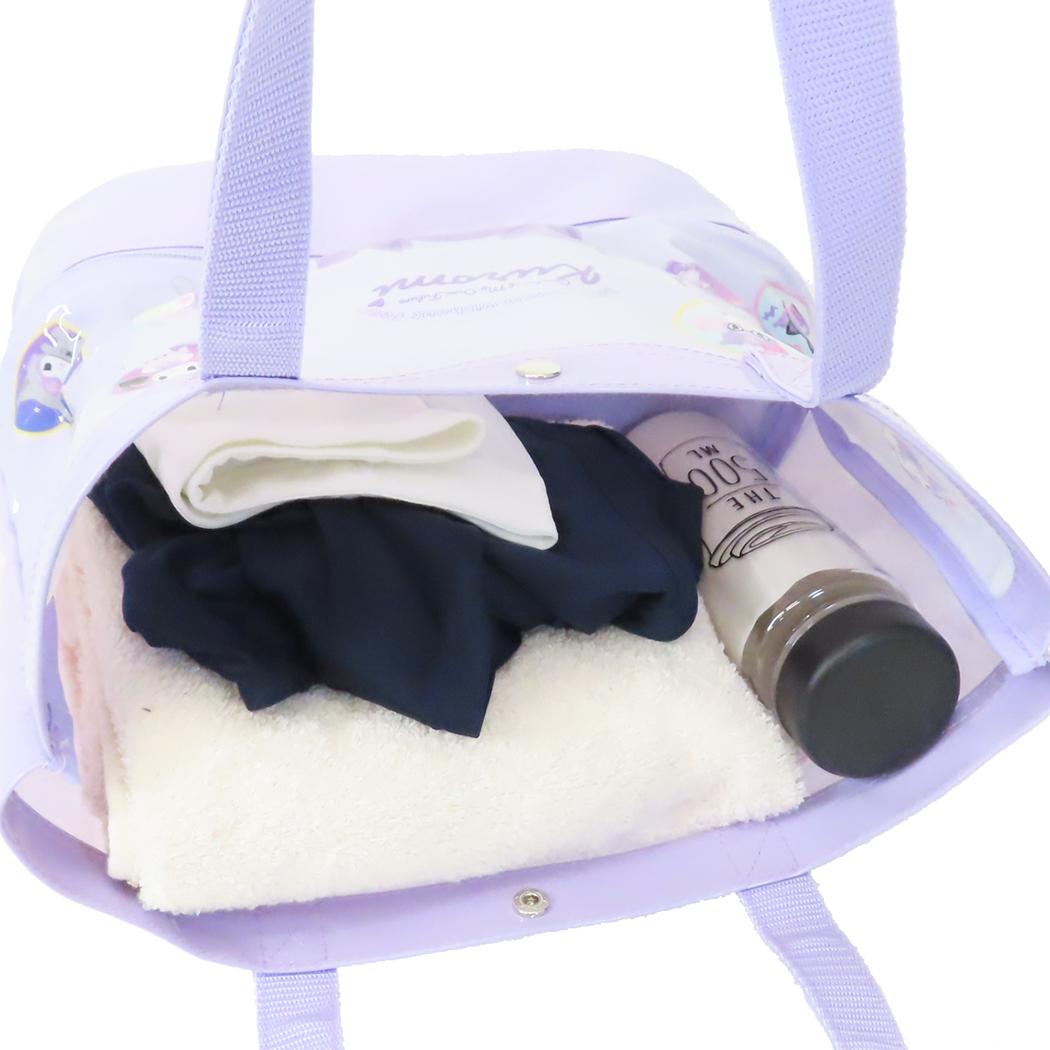 2層トートバッグ プールバッグ クロミ パープル サンリオ マルヨシ 海プール レジャー用品 女の子
