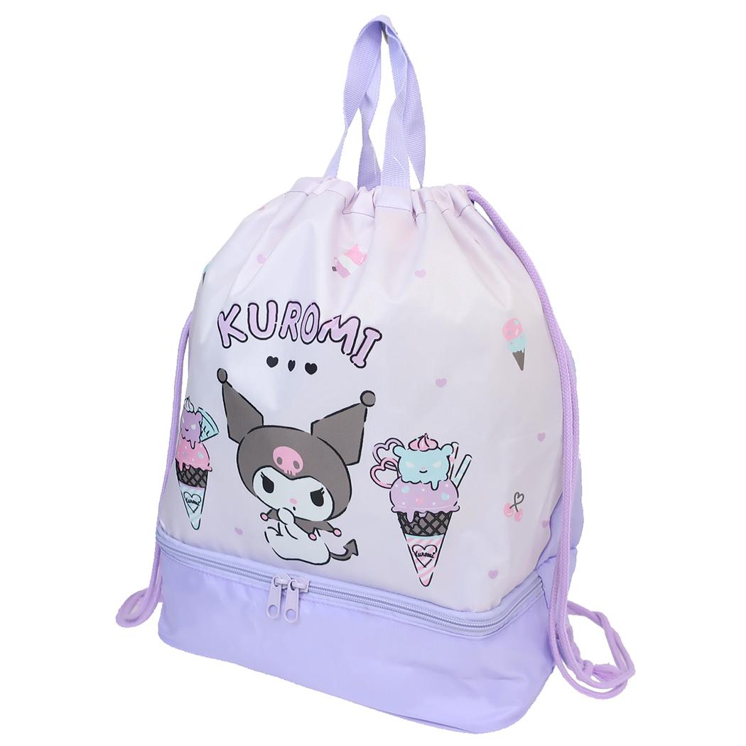 クロミ プールバッグ 2層ナップサック パープル サンリオ マルヨシ 海プール レジャー用品 キャラクター グッズ シネマコレクション