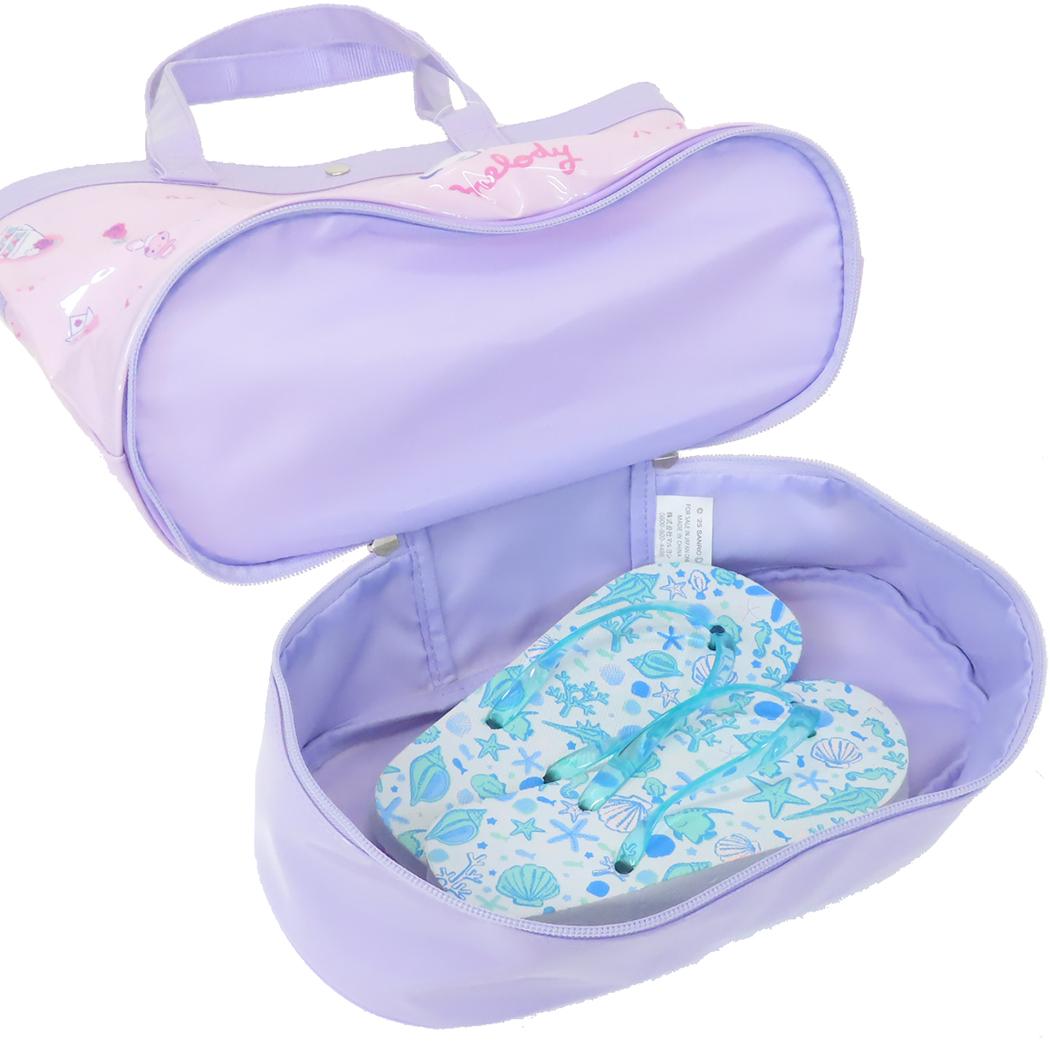 2層トートバッグ プールバッグ マイメロディ パープル サンリオ マルヨシ 海プール レジャー用品 女の子