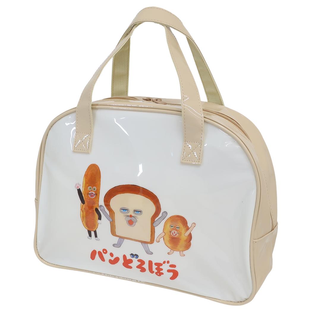 パンどろぼう プールバッグ ボストンバッグ ベージュ マルヨシ ビニールボストンバッグ 海プール レジャー用品 ビーチバッグ 絵本キャラクター グッズ シネマコレクション