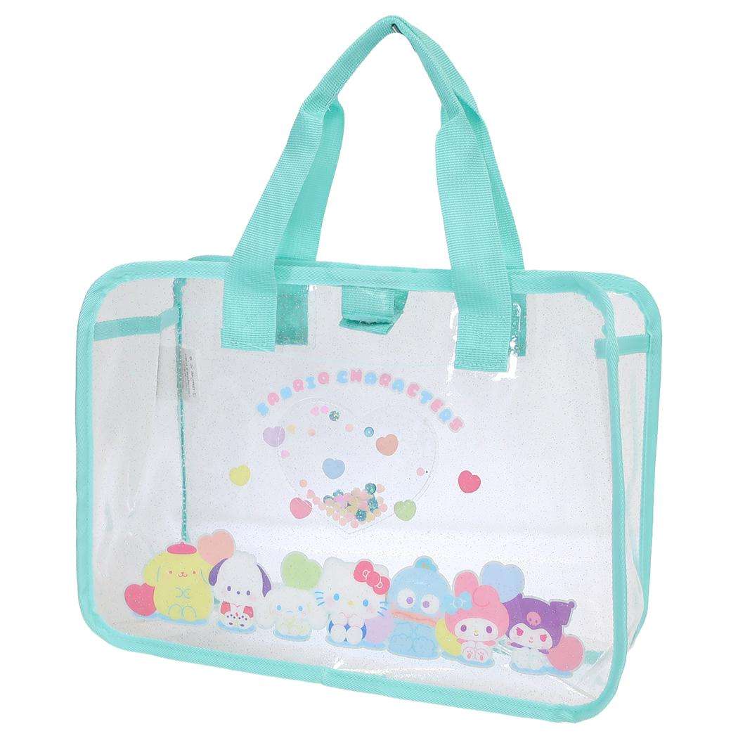 サンリオキャラクターズ プールバッグ PVCトートバッグ ミント Sanrio マルヨシ 海プール レジャー用品 キャラクター グッズ シネマコレクション