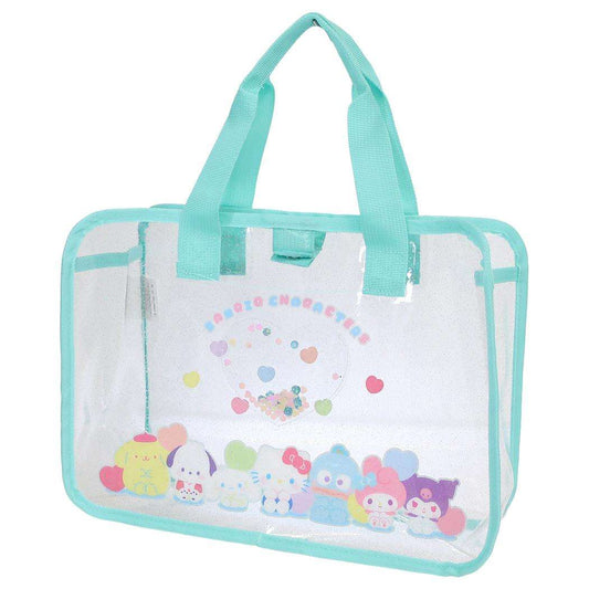 サンリオキャラクターズ プールバッグ PVCトートバッグ ミント Sanrio マルヨシ 海プール レジャー用品 キャラクター グッズ シネマコレクション