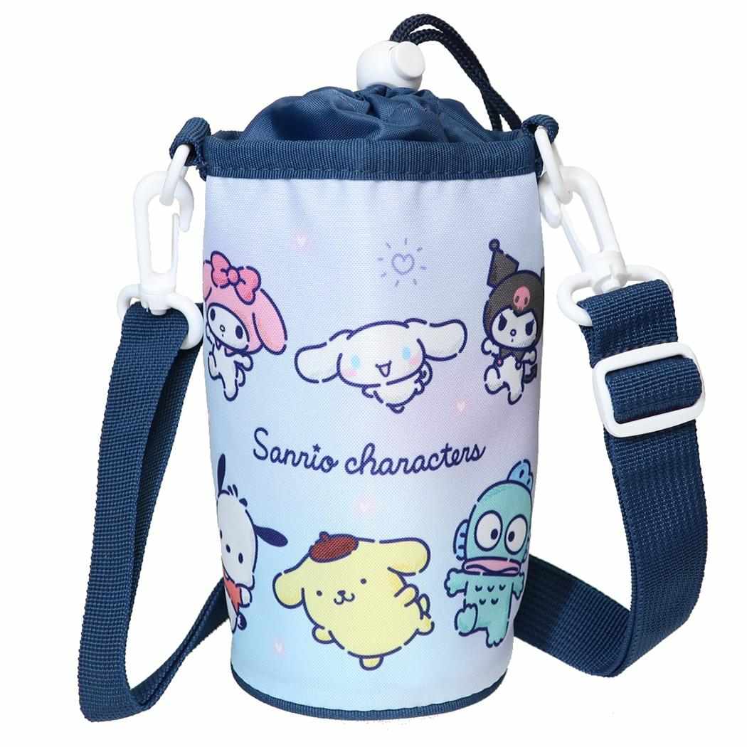 サンリオキャラクターズ ペットボトルホルダー ペットボトルケース ブルー Sanrio マルヨシ アウトドア雑貨 キャラクター グッズ シネマコレクション