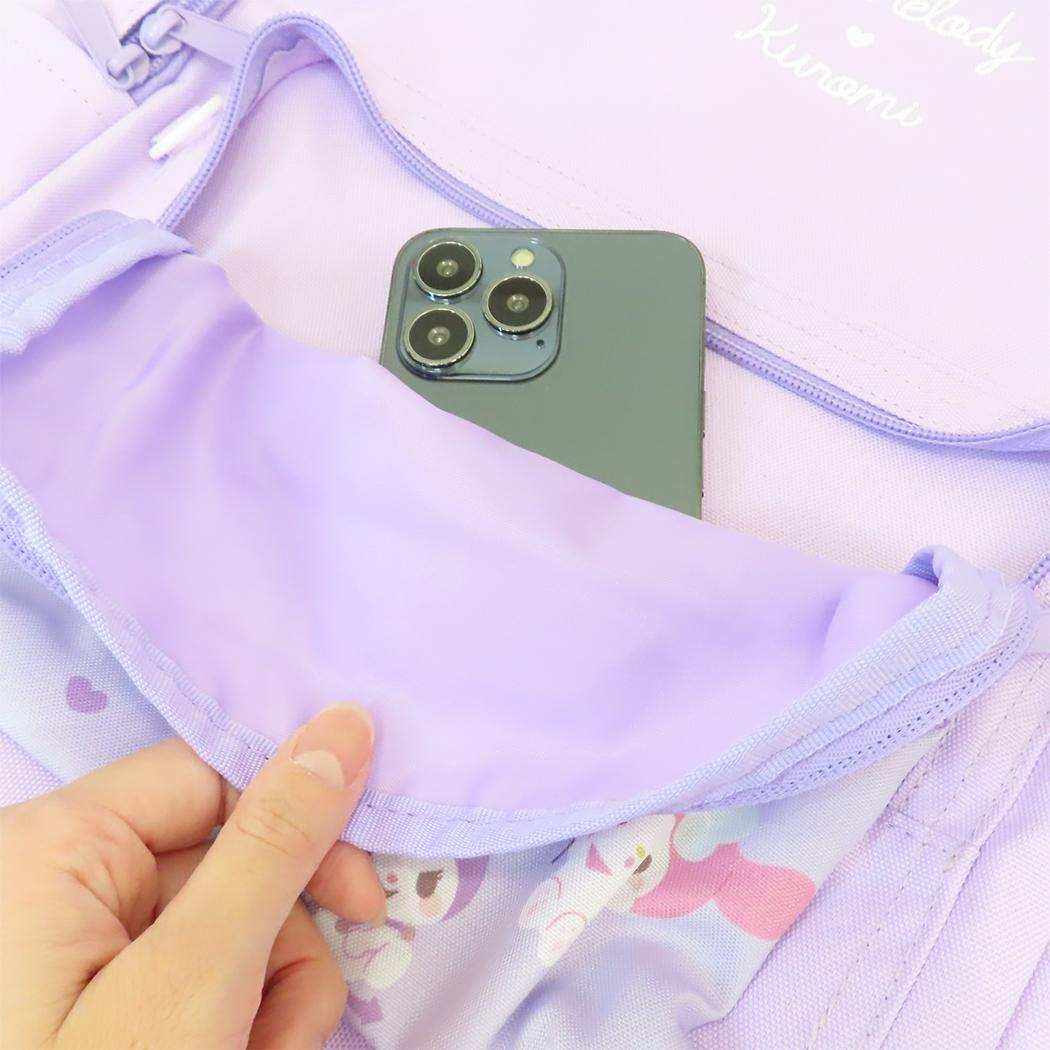 18Lリュック デイパック マイメロディ＆クロミ パープル サンリオ マルヨシ 子供用かばん