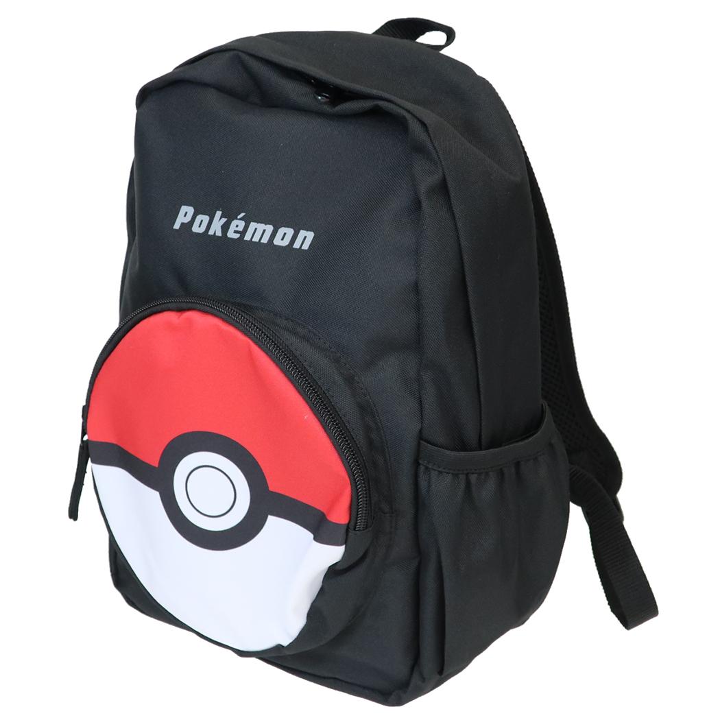 11Lリュック デイパック ポケットモンスター クロ モンスターボール ポケモン マルヨシ 子供用かばん