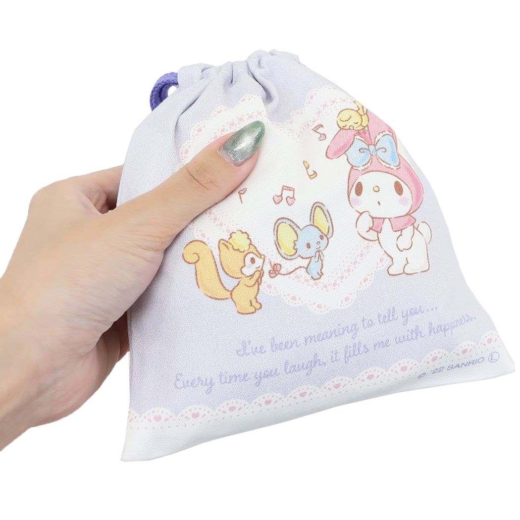 きんちゃくポーチXS 巾着袋 マイメロディ 新入学 サンリオ マルヨシ 新学期準備雑貨 幼稚園 小学生 メール便可