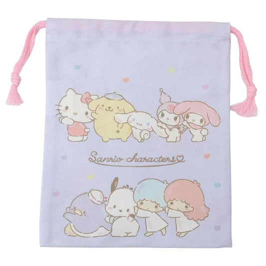 サンリオキャラクターズ 巾着袋 巾着S パープル Sanrio マルヨシ