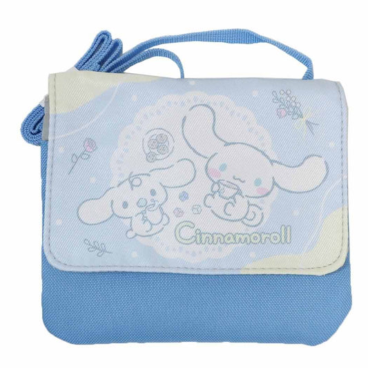 クリップポケットショルダー付き クリップポケット シナモロール サックス サンリオ マルヨシ 子供用ポーチ キッズポーチ メール便可