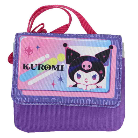 クリップポケットショルダー付き クリップポケット クロミ パープル サンリオ マルヨシ 子供用ポーチ キッズポーチ メール便可