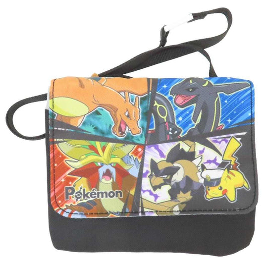 クリップポケットショルダー付き クリップポケット ポケットモンスター クロ ポケモン集合 ポケモン マルヨシ 子ども用ポーチ キッズポーチ メール便可