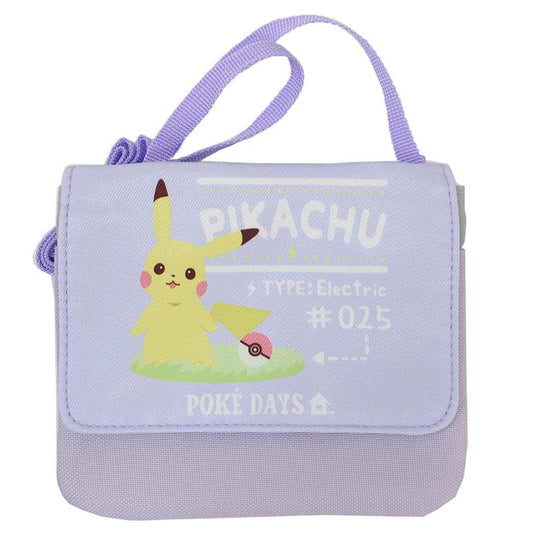 クリップポケットショルダー付き クリップポケット ポケットモンスター パープル ポケモン マルヨシ 子供用ポーチ キッズポーチ メール便可
