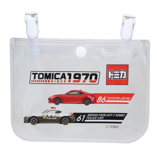 クリアクリップポケット クリップポケット トミカ クリア 新入学 TOMICA マルヨシ 子ども用ポーチ キッズポーチ ポシェット メール便可