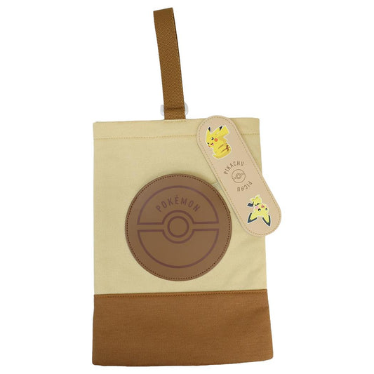 シューズケース シューズバッグ ポケットモンスター ベージュ ポケモン マルヨシ 体育館靴入れ 新学期準備雑貨 メール便可