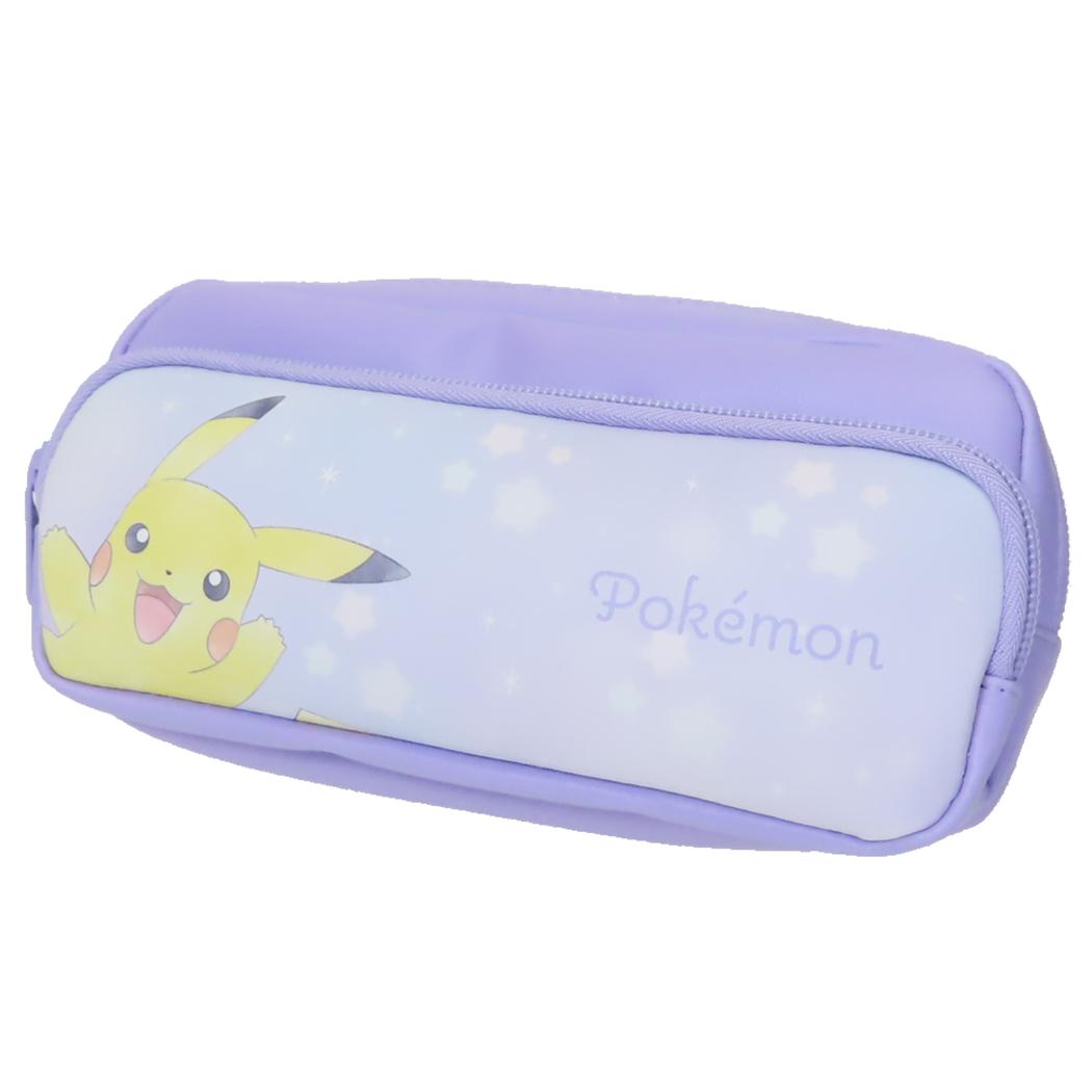 2段ポーチ ペンケース ポケットモンスター パープル ポケモン マルヨシ 筆箱 新学期準備文具
