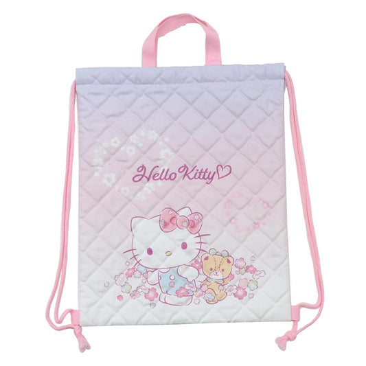 キルトナップサック ナップサック ハローキティ ピンク サンリオ マルヨシ 体操服かばん 新学期準備雑貨 メール便可